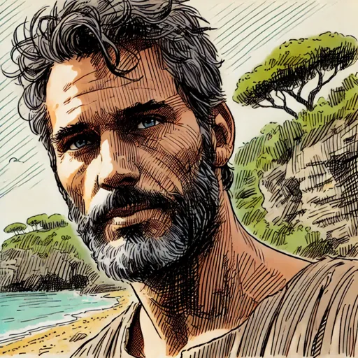 Marcus Quintilus The Shipwrecked Roman GPT artwork